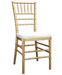 gold wedding chair rental