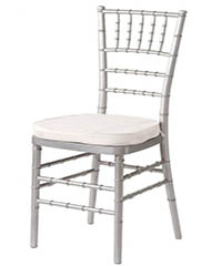 silver chiavari chairs for rent